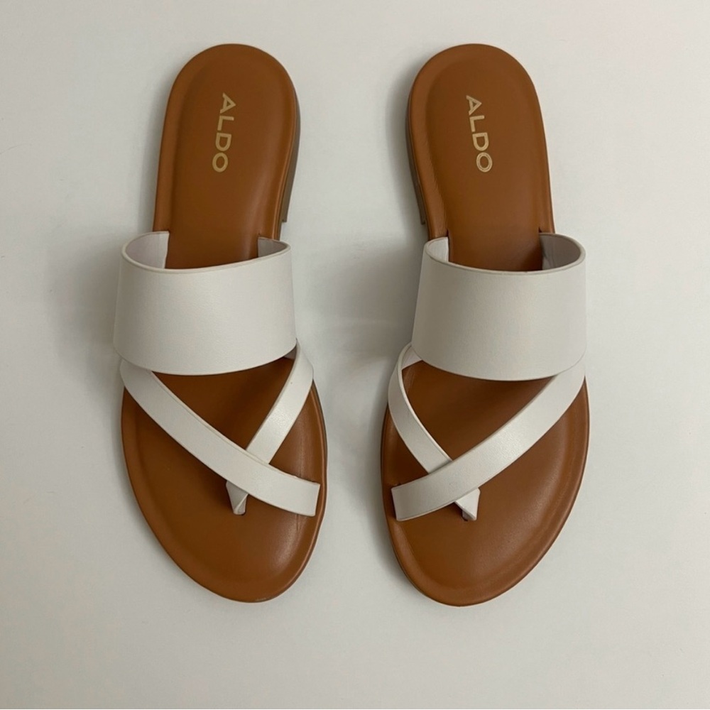 2 Pairs of Black and White Aldo Sandals Size 7 Bundle - Picture 5 of 12